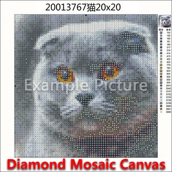 Noul 5D Full Piața Diamant Pictura Broderie Cusatura Cruce Animal Pasăre Pinguin câine fox măgar bufnita cal 3D DIY Rotund Mozaic 612