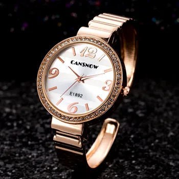 Ceasuri Pentru Femei a Crescut de Ceas de Aur Femei de Lux Brățară Cuarț Ceasuri Femei din Oțel Inoxidabil Ceas Ceasuri Reloj Mujer