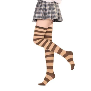 2021 Noua Moda Cu Dungi Șosete Până La Genunchi Sexy Bumbac Moale, Cald Medias Doamnelor Timp Ciorapi Femei Coapsei Deasupra Genunchiului Ciorapi