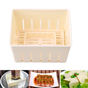 DIY Plastic Tofu de Presă Mucegai Tofu de Casă Mucegai Caș de Soia Tofu Face Mucegai Cu o Cârpă Brânză de Gătit Bucătărie Set de scule