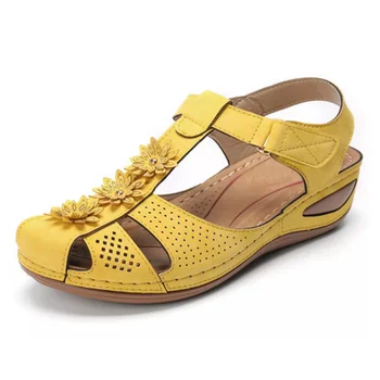 Femeie 2021 Vara Vintage, Sandale Pană Catarama Casual De Cusut Femei Pantofi Pentru Femeie Doamnelor Platformă Retro Sandalias Plus Dimensiune 34-45