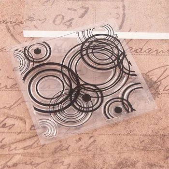 Fierbinte de vânzare Stivuite inel transparent de clar ștampila / sigiliu de silicon cu role stamp DIY album album / carte de producție