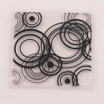 Fierbinte de vânzare Stivuite inel transparent de clar ștampila / sigiliu de silicon cu role stamp DIY album album / carte de producție