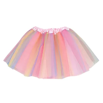 Copilul Fete Copii Baby Multicolor Tutu Fusta Tul Fusta de Balet Costume Costum Bufant Fusta Net Tifon Fusta jupe faldas 2021