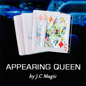 Apare Regina de J. C Carte de Magie Trucuri de Magie Magic Recuzita de Aproape Magic Poker Schimba de Trei Ori Ușor Să Faci Magician Amuzant