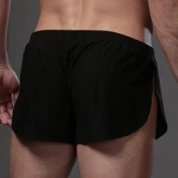 Pantalones Cortos De Hombre Bărbați Lenjerie Sexy, Pantaloni Trei puncte Pantalonii Acasă Matasoasa pentru bărbați Shorts pentru Bărbați Шорты Мужские Szorty