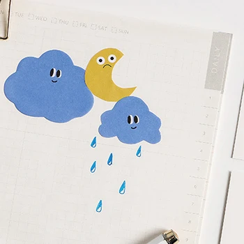 Autocolant Note Kawaii Drăguț Desene Animate Adeziv Post Notepad-L Memo Pad Sketchbook