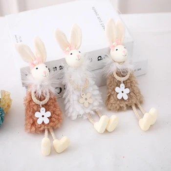 Drăguț Alpaca Iepuras Iepure Agățat de Ornament pentru Paste Fericit Decor Copii Cadouri
