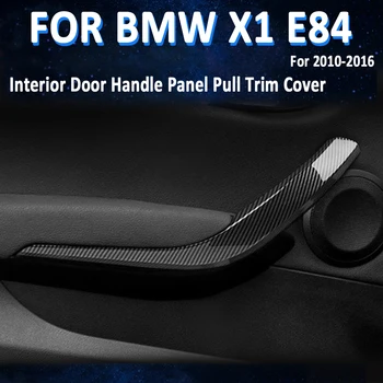 Usa de Interior Panoul Interior Mâner Trageți Capacul Ornamental din fibra de Carbon Pentru BMW X1 E84 X1 23d/25i/16d/16i/18d/20i 2008-2016 51412991775