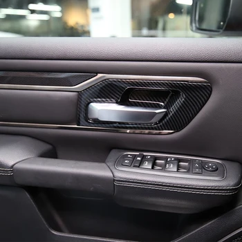 Auto-Styling Accesorii 2 buc ABS Fibra de Carbon Maner Usa Interioara Castron Capac Ornamental pentru Dodge Ram 1500 2019 2020