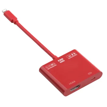 Lightning Pentru Cablu HDMI Pentru iPhone de sex Masculin La HDMI de sex Feminin Cablu HD AV Cablu Adaptor Suport pentru IPad Ipod IPhone IOS