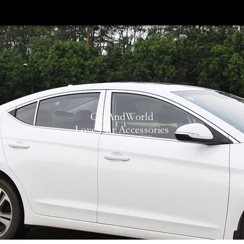 Pentru Hyundai Elantra 2016-2022 Precum Oțel Inoxidabil Portiera Fereastra Pilon B/C Post Capacul Coloanei De Ornamente Autocolant Accesorii Externe