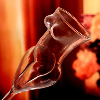 Personalizate Corpul Uman Cupa Frumusete de Vin de Sticlă rezistente la Căldură, Transparente, Pahare de Sampanie Băieți și Fete Cupluri Pahar de Vin