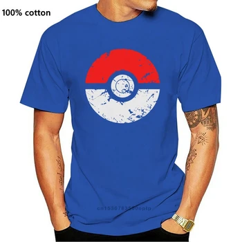 Barbati tricou Pokeball Grunge Tricou Unisex Imprimate T-Shirt, tricouri top