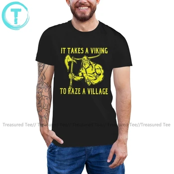 Asgard T Shirt Este Nevoie De Un Viking Pentru A Distruge Un Sat T-Shirt Mens 100 Bumbac Tricou Scurt-Maneca Tricou
