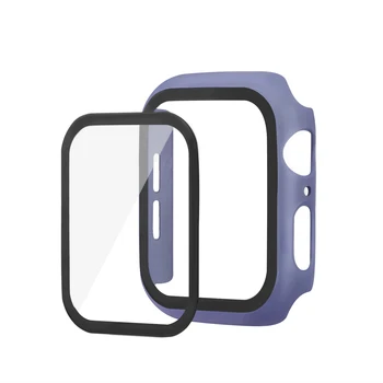 Pentru apple watch ecran protector din sticla temperata film din seria 6 de caz pentru iwatch capacul SE 54321 capacul de plastic PC-ul bara de protecție 2 în 1