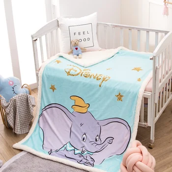 Disney Dumbo Baby Pătură de Pluș Arunca Pătură din Cașmir Canapea extensibilă Capac Twin lenjerie de Pat pentru Copii, Băieți, Fete, Copii, Cadouri de ziua de nastere