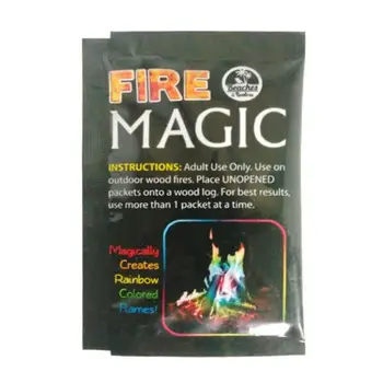 10g/15g/25g Foc Magie Colorat Flăcări Pulbere de Foc Plicuri Pirotehnice Truc de Magie în aer liber Camping Drumetii Instrumente de Joc
