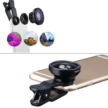 3-în-1 cu Unghi Larg Macro, Fisheye Camera Kituri de Telefon Mobil Ochi de Pește Lentile cu Clip 0.67 x pentru iPhone, Samsung, HUAWEI, xiaomi