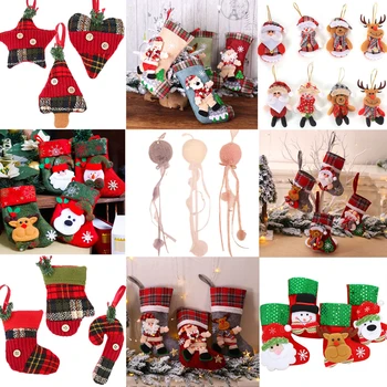 2021 Ciorapi de Crăciun Bomboane Cuțit Furculiță Cadouri Pungi Navidad Agățat Pandantiv Ornamente, Decoratiuni de Craciun pentru Casa Copac Decor