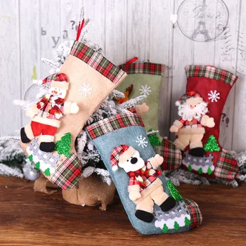 2021 Ciorapi de Crăciun Bomboane Cuțit Furculiță Cadouri Pungi Navidad Agățat Pandantiv Ornamente, Decoratiuni de Craciun pentru Casa Copac Decor