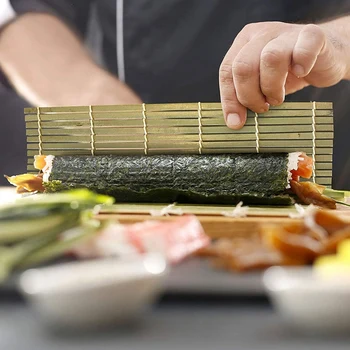 A Face Sushi Kit, Incepator Sushi Rulare Mat pentru DIY Sushi