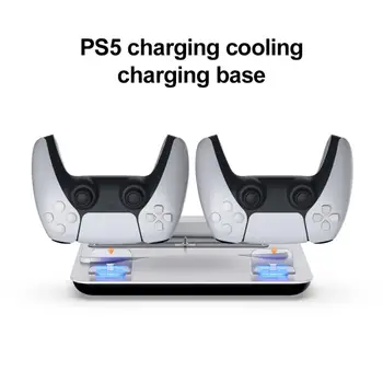 2021 Nou Pentru PS5 Suport Vertical cu Ventilatorului de Răcire de Bază Dual Controller Charger Consola Responsa Stația Fan Cooler Pentru PS5 Suport