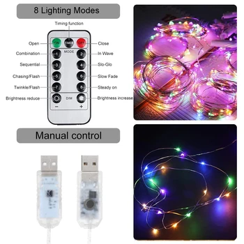 300 LED, Perdele de Feston Lumini Zână Ghirlanda cu Cârlige de la Distanță Controler USB Șir Lumina de Crăciun Camera de zi de Decorare