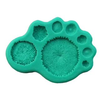 3D Silicon Forma de Floarea-soarelui Sugarcraft Cookie Prajitura de Ciocolata de Copt Mucegai Tort Fondant Instrumente de Decorare