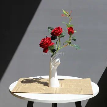 Stil Nordic O Mână Vaza de Flori Moderne, Decor de Birou Acasă de Creație Compoziție Floral Living Ornament Ceramica Vaza