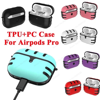 Pentru AirPods Pro Caz de Încărcare Wireless Cutie TPU + PC 2-în-1 de Protecție Caz Acoperire Burete Moale pentru Căști Caz Acoperire Pentru Airpods 3