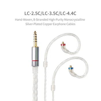 FiiO LC-2.5 C LC-3.5 C LC-4.4 C Standard MMCX Echilibrat Cască Înlocuire Cablu 2.5/3.5/4.4 mm pentru Shure/UE /FIIO/JVC