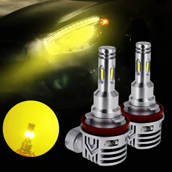 1 pereche General Motors faruri LED becuri H4 H7 H8 H10 H11 9005 9006 alb 12-24V 6200K1800LM 4 becuri de ceata faruri lumina
