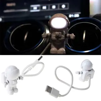 2021 Noua Creatie lanterna Cosmonaut Astronaut Flexibile LED USB Lumina Lumina de Noapte pentru laptop notebook pc Picătură de Transport maritim