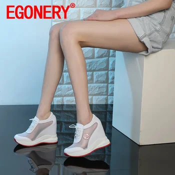 EGONERY Femei de primăvară de Agrement Pantofi lucru Nou Stil stras decorare Confortabile din Piele Tifon ventilație