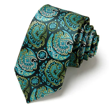 De Lux Mascul Albastru Inchis Cu Dungi Paisley Floral Cravata Matase De Afaceri Pentru Om Corbatas Gravatas