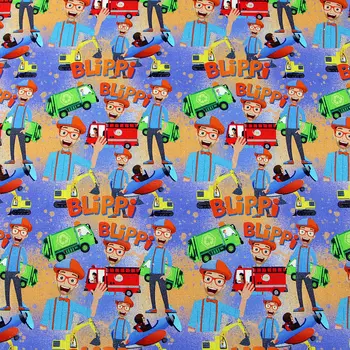 50X140CM Desene animate Imprimate Tesatura de Bumbac Primavara-Vara de Îmbrăcăminte pentru Copii Tesatura de Cusut, Quilting Materiale Pentru Mozaic Manual