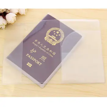 Silicon transparent, rezistent la apa noroi Carte de IDENTITATE titularii de pașaport capacul de afaceri card de credit card bancar card titularii 9x 13.1 cm