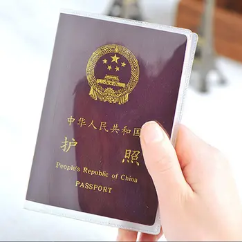 Silicon transparent, rezistent la apa noroi Carte de IDENTITATE titularii de pașaport capacul de afaceri card de credit card bancar card titularii 9x 13.1 cm