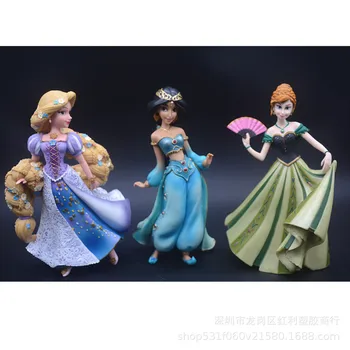 Desene animate Disney Jucarii 20cm Alba ca Zapada Printesa Ariel, Cenusareasa, Belle Pvc Figurine Papusi Jucarii Copii Cadouri Pentru Fete