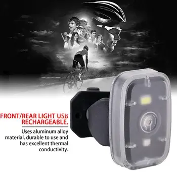 Siguranța Noaptea de Funcționare Led Brațul de Avertizare Ciclism Lampa de Bicicleta Țială Lumină USB de Încărcare Biciclete Biciclete Spate Sport J9R2