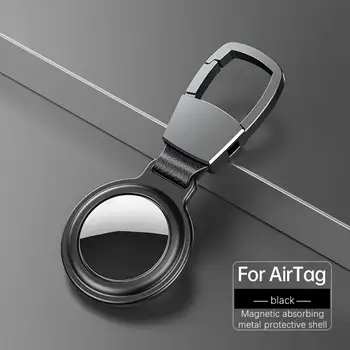 Metal Magnetic Caz Pentru Apple Airtag Tracker Bluetooth Capac de Protecție Breloc Pentru Anti-a pierdut Device Shell Pentru Airtags Caz