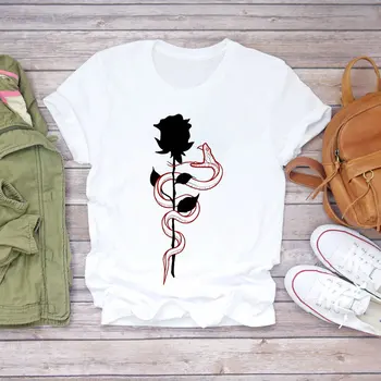 Femei T-shirt Zi plină de Cafea Desene animate de Imprimare Femei Îmbrăcăminte de Vară Grafic T Shirt Estetice T de Sus Doamnelor Tee