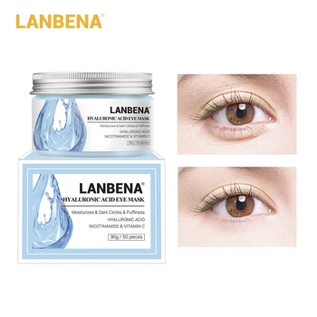 LANBENA 50PCS Acid Hialuronic Masca de Ochi Patch-uri Ochi de Îngrijire a Ochilor Reduce Cercurile Intunecate de Saci de Linii de Ochi Antirid de Ridicare Fermitate de Îngrijire a Pielii