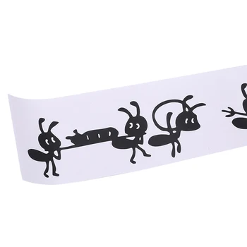 Drăguț Ant Pe Oglinda Geam Autocolante De Desene Animate Alb Perete Autocolante De Desene Animate Decorare De Sticlă Decor Acasă Instrumente