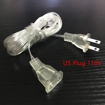 3m Priza Extender Sârmă Cablu de Extensie UE/SUA/Mufă USB pentru Șir LED Lumina de Nunta Ghirlanda Navidad Decor de Crăciun, Lumini în aer liber