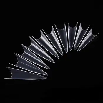 600 Buc Unghii False Tips cu Dimensiunile 10 Sfaturi de Unghii Stiletto franceză Acrilice Unghii False ABS Sfaturi Artificiale 0 -9 Nail Art Sfaturi