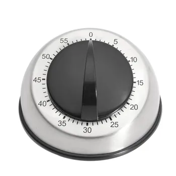 Noul Mecanice Cronometru de Bucătărie din Oțel Inoxidabil, mașini și Utilaje Countdown Ceas Deșteptător Interval de 60 de minute de Gătit Vânt Up Timer