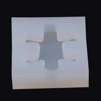 Silicon Mucegai Puzzle Bucată de Piatră prețioasă Cristal Rășină Epoxidică Mucegai DIY Bijuterii Pandantiv Instrumente de Luare Epoxidice Clar Accesoriu 4buc/set