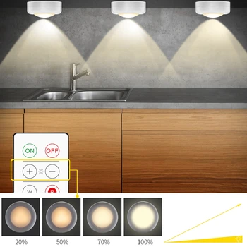 QIFU Lumină de veghe Led cu Senzor Tactil 16 Culoare de Control de la Distanță a CONDUS În Cabinetul de Lumină Bucătărie, Dormitor, Hol Scara Dulap Lampa